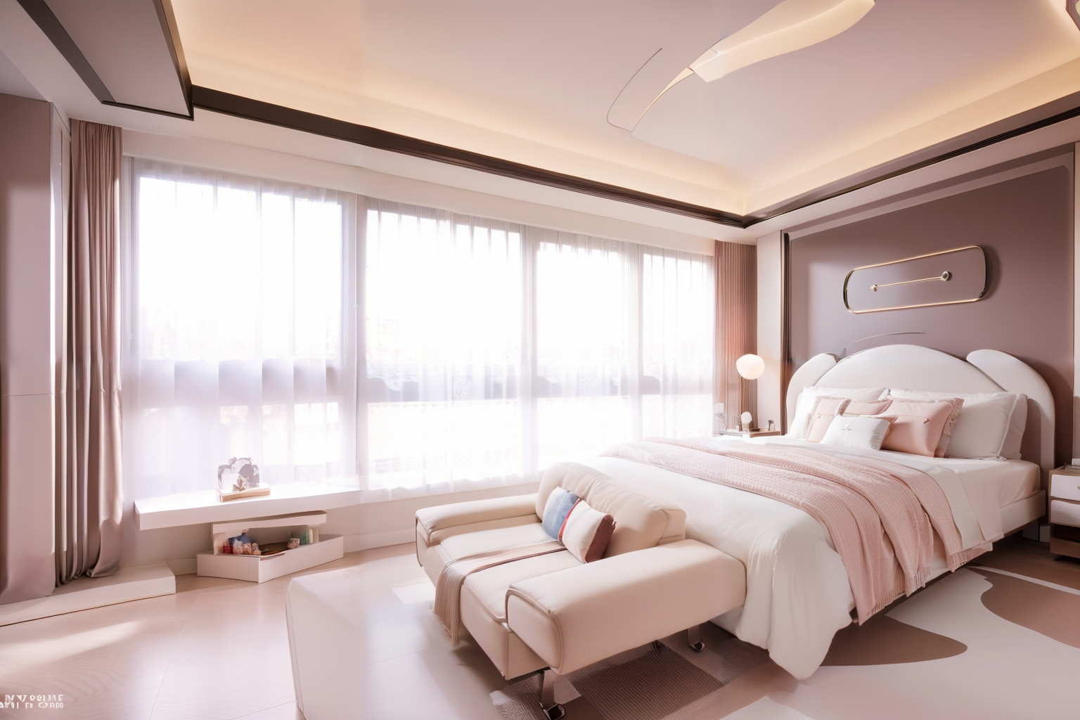 01886-944067174-,rtf,Boys' room,airplane lights, cloud lights, sun lights,pink,windows,photography,masterpiece,best quality,highres,ray tracing,.png